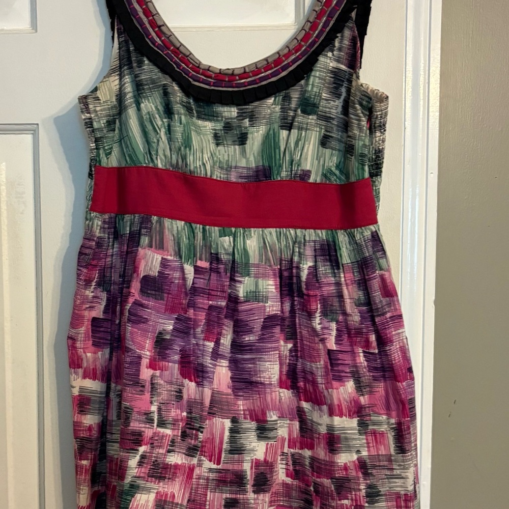 Forever 21 Pink and Purple Pleated Sundress